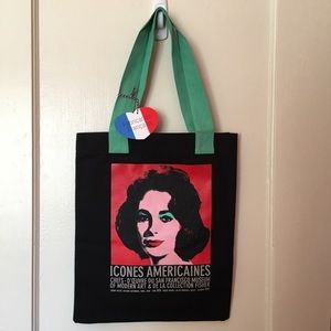 Black Tote Bag from Grand Palais Museum, Paris